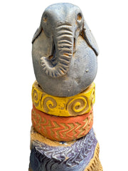 Seated Elephant totem