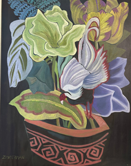 Bouquet with Exotic bird