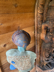 3 Fish Ceramic totem