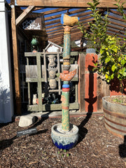 Totem Ceramic Sculpture for Garden and Indoor