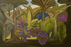 Jungle Fantasy with Tropical Bird